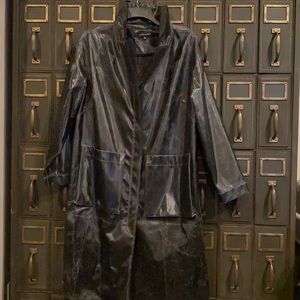 Kedziorek distressed gun metal black trench